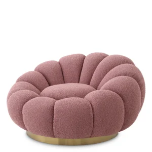Fåtölj Mello Bouclé Rose