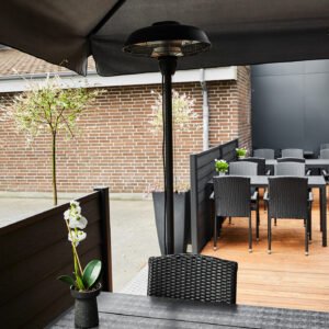 Terrassvärmare HORTUS 2100W Golvmodell HA Svart