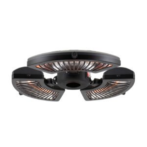 Terassvärmare Hortus Parasoll 800/1600/2400 W Svart