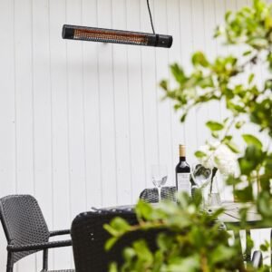 Terrassvärmare Heat 1 Eco High-line 2000W Längd 73 cm Svart