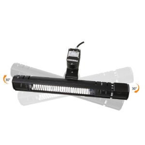 Terassvärmare Heat 1 2000W Svart Med Svängning