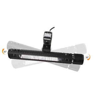 Terassvärmare Heat 1 2000W Svart Med Svängning