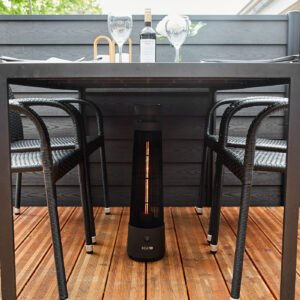 Terrassvärmare HEAT1 ECO High-line Golvmodell 1200W Svart