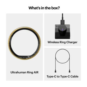 Ultrahuman Ring AIR smart ring, Bionic Gold