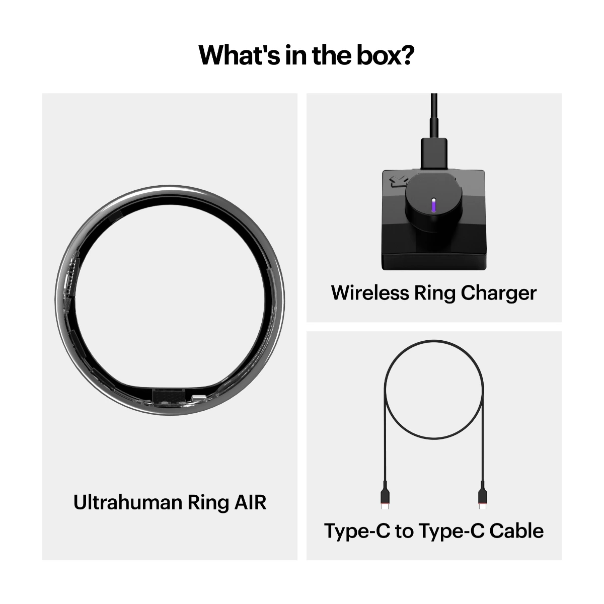 Ultrahuman Ring AIR smart ring, Space Silver – Image 11