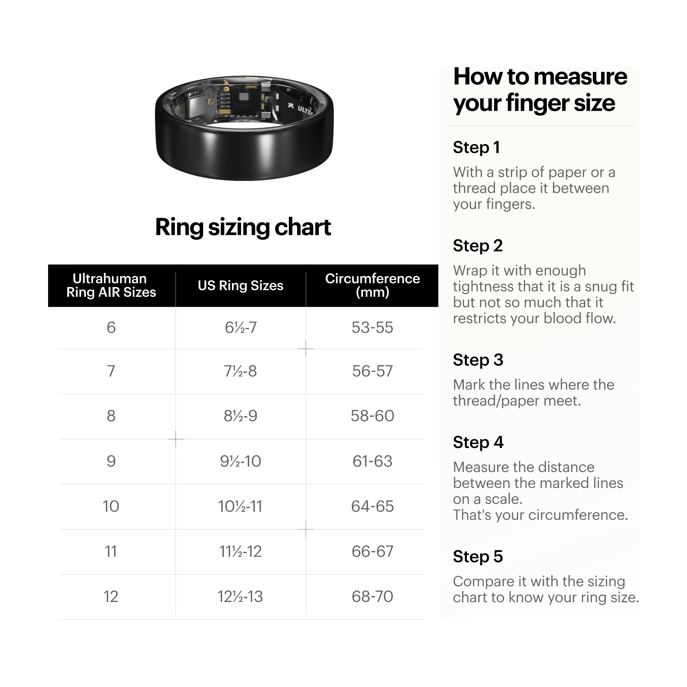 Ultrahuman Ring AIR smart ring, Raw Titanium – Image 18