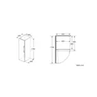 Bosch KSV33NWEP Kylskåp 176 x 60 cm (Serie 2) SuperCooling, EasyAccess-hylla & L