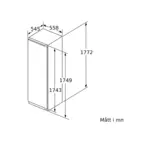 Bosch integrerat frysskåp GIN81VEE0 Serie 4, 177 cm, NoFrost & BigBox