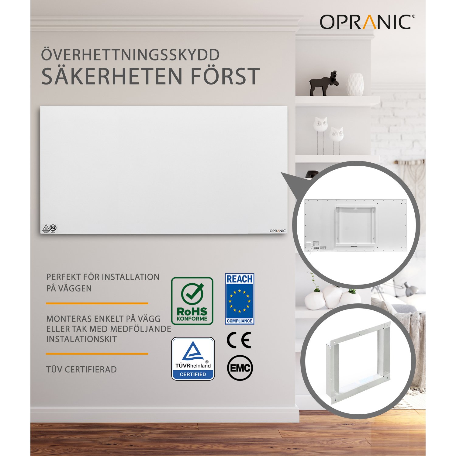 Opranic P5 Infrapanel 900W Metall - Bild 4