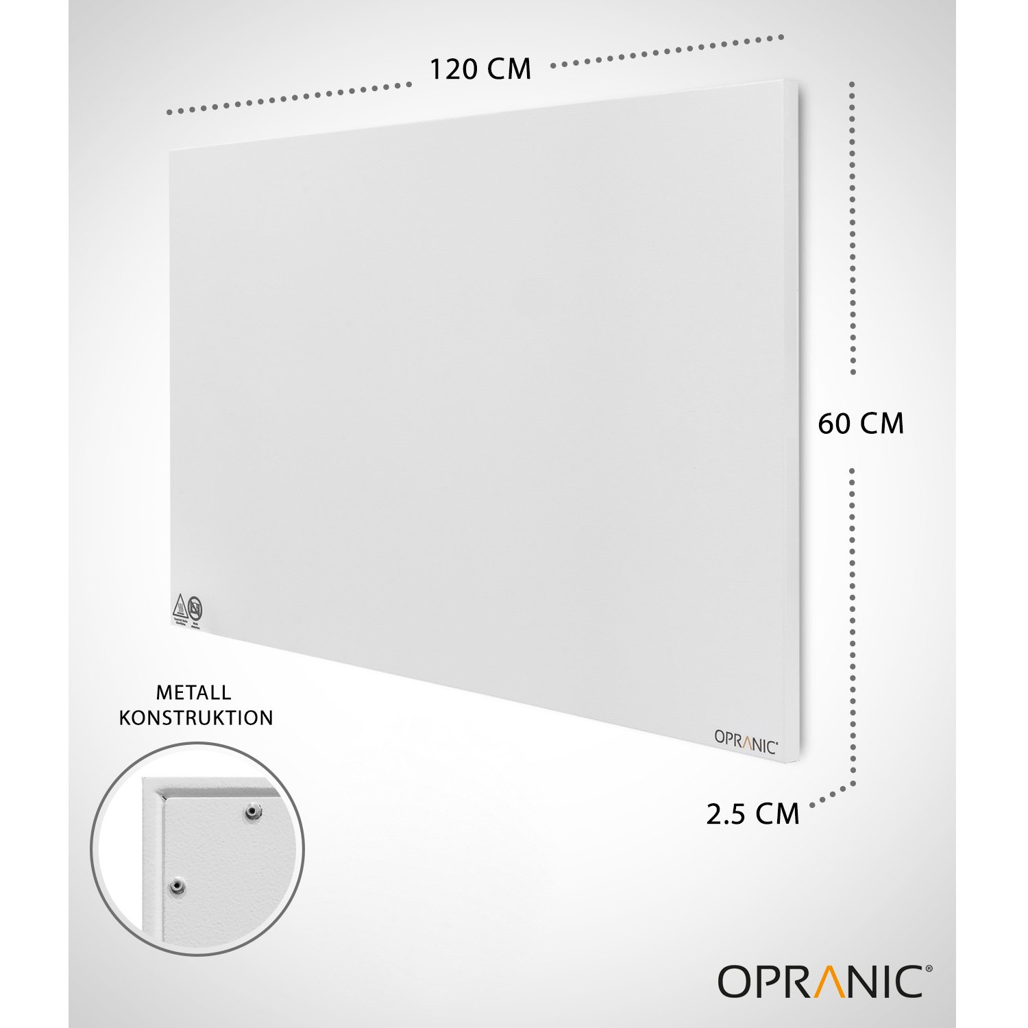 Opranic P5 Infrapanel 900W Metall - Bild 2