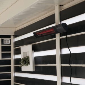 Infravärmare Sun Red RD-DARK-25, Vägghängd Terrassvärmare med 2500 W Effekt