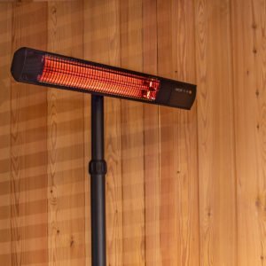 Infravärmare Sun Red RD-DARK-25S Terrassvärmare, Stående Design i Svart, 2500 W