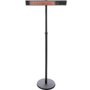 Infravärmare Sun Red RD-DARK-25S Terrassvärmare, Stående Design i Svart, 2500 W